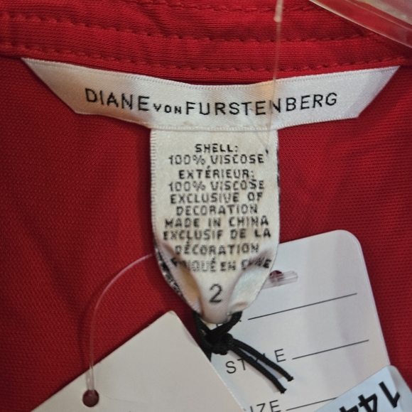 Diane Von Furstenberg Gyls Dress Red - Picture 3 of 4